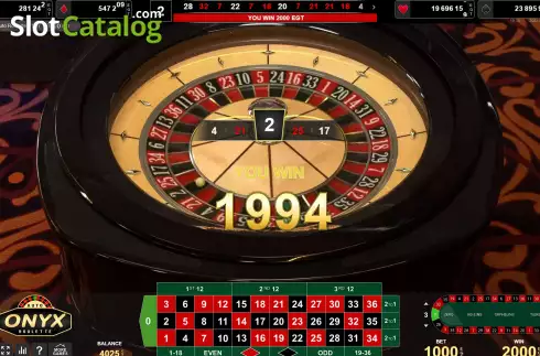 Οθόνη5. Onyx Roulette Κουλοχέρης