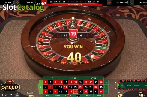 Οθόνη4. Live Speed Roulette (Amusnet) Κουλοχέρης 