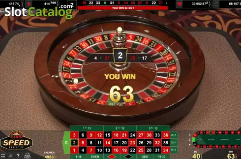 Οθόνη6. Live Speed Roulette (Amusnet) Κουλοχέρης 