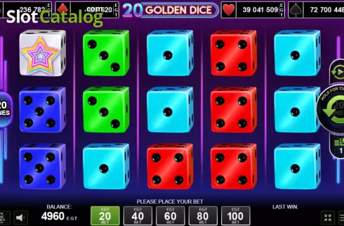 Οθόνη2. 20 Golden Dice Κουλοχέρης