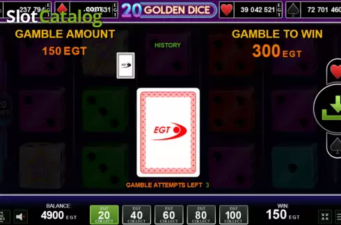 Οθόνη6. 20 Golden Dice Κουλοχέρης