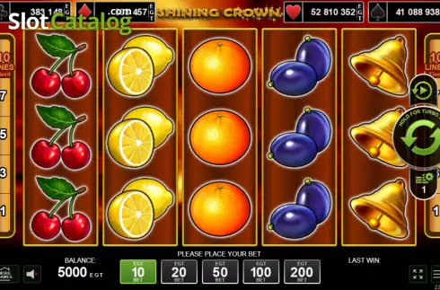 Οθόνη2. Shining Crown (Amusnet) Κουλοχέρης 
