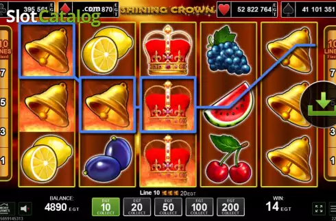 Οθόνη4. Shining Crown (Amusnet) Κουλοχέρης 
