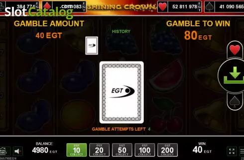 Οθόνη5. Shining Crown (Amusnet) Κουλοχέρης 