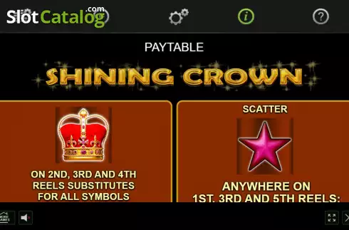 Οθόνη6. Shining Crown (Amusnet) Κουλοχέρης 