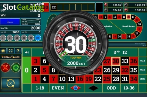 Οθόνη6. Virtual Roulette (Amusnet) Κουλοχέρης