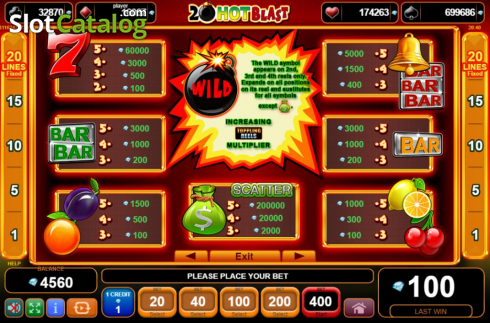 Οθόνη5. 20 Hot Blast Κουλοχέρης
