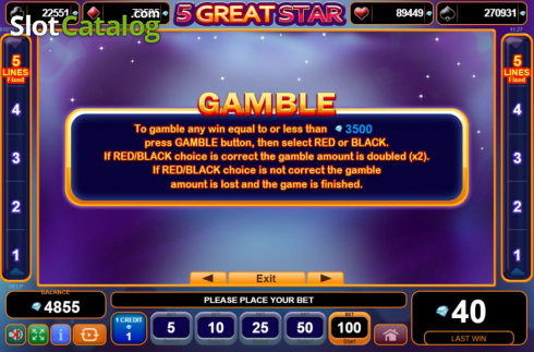 Οθόνη7. 5 Great Star Κουλοχέρης