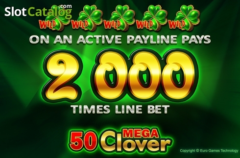 Οθόνη3. 50 Mega Clover Κουλοχέρης