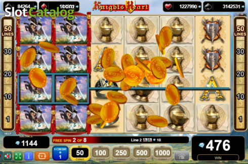 Οθόνη5. Knights Heart Κουλοχέρης