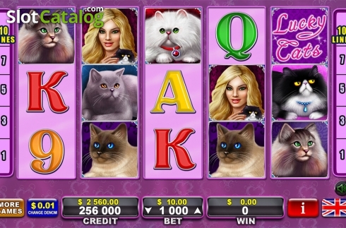 Οθόνη2. Lucky Cats (Amusnet) Κουλοχέρης