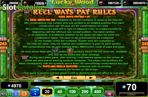 Οθόνη9. Lucky Wood Κουλοχέρης