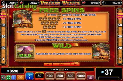 Οθόνη8. Volcano Wealth Κουλοχέρης