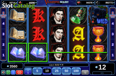 Οθόνη6. Vampire Night (Amusnet) Κουλοχέρης