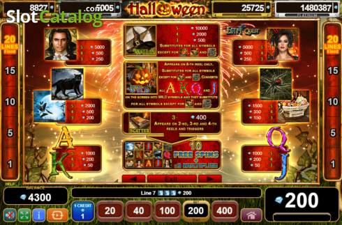 Οθόνη5. Halloween Egypt Quest Κουλοχέρης