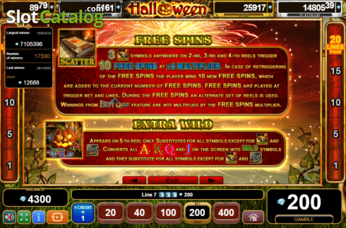 Οθόνη6. Halloween Egypt Quest Κουλοχέρης