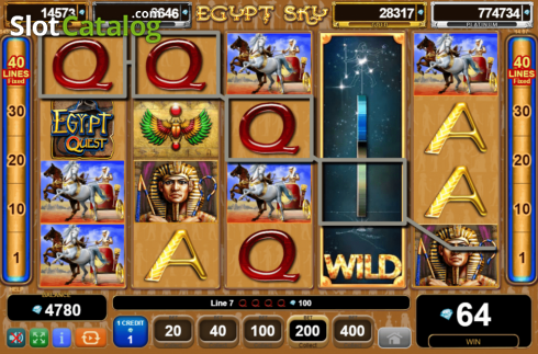 Οθόνη4. Egypt Sky Egypt Quest Κουλοχέρης
