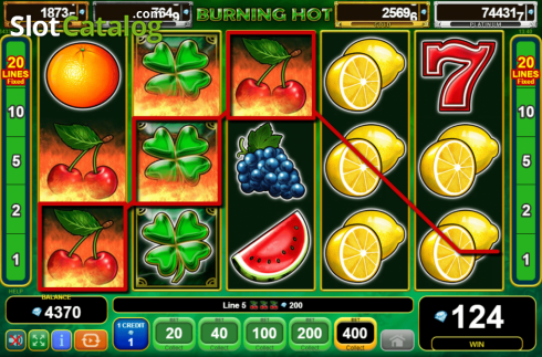 Οθόνη4. Burning Hot Egypt Quest Κουλοχέρης