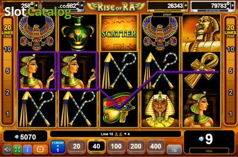 Οθόνη4. Rise of Ra: Egypt Quest Κουλοχέρης
