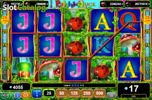 Οθόνη5. Rainbow Luck Κουλοχέρης 