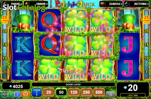 Οθόνη6. Rainbow Luck Κουλοχέρης 