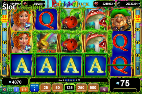 Οθόνη7. Rainbow Luck Κουλοχέρης 