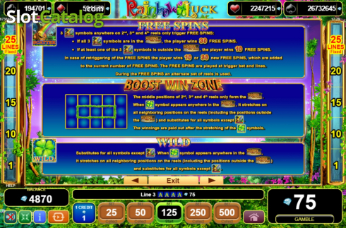 Οθόνη9. Rainbow Luck Κουλοχέρης 