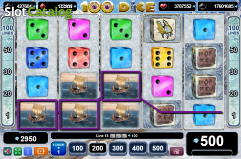 Οθόνη4. 100 Dice Κουλοχέρης
