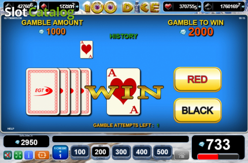 Οθόνη5. 100 Dice Κουλοχέρης
