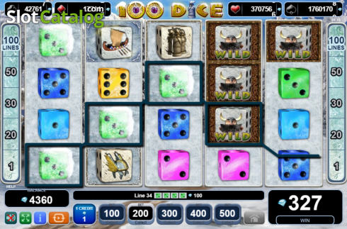 Οθόνη6. 100 Dice Κουλοχέρης