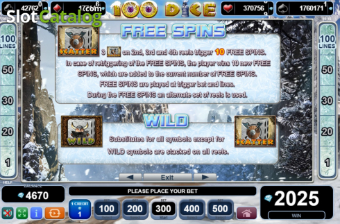 Οθόνη9. 100 Dice Κουλοχέρης