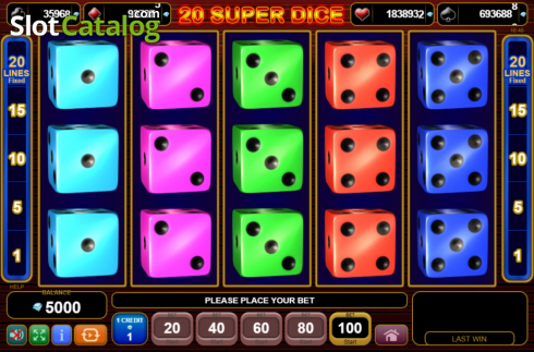 Οθόνη2. 20 Super Dice Κουλοχέρης