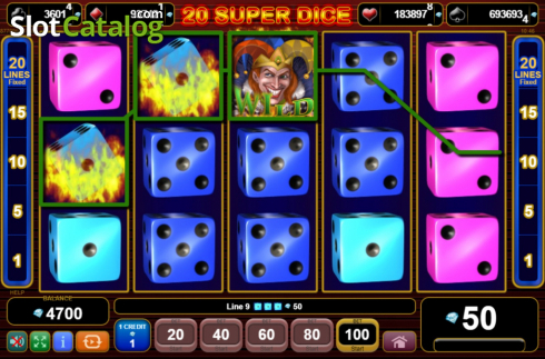 Οθόνη5. 20 Super Dice Κουλοχέρης