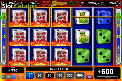 Οθόνη5. 30 Spicy Dice Κουλοχέρης