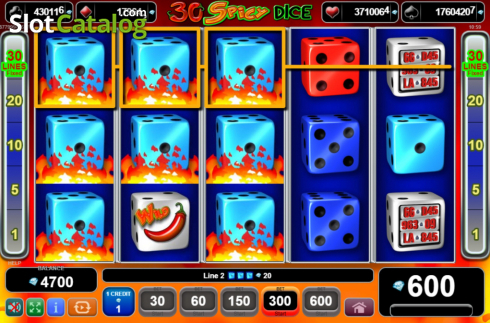 Οθόνη6. 30 Spicy Dice Κουλοχέρης