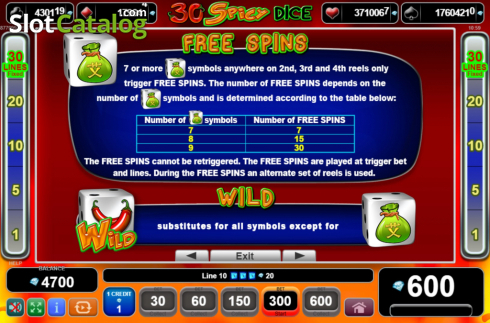 Οθόνη8. 30 Spicy Dice Κουλοχέρης