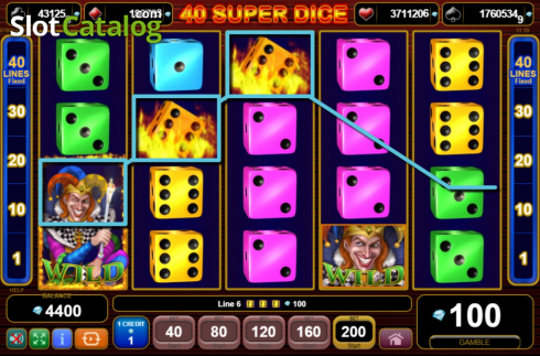 Οθόνη3. 40 Super Dice Κουλοχέρης