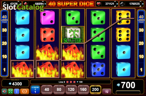 Οθόνη4. 40 Super Dice Κουλοχέρης