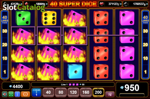 Οθόνη5. 40 Super Dice Κουλοχέρης