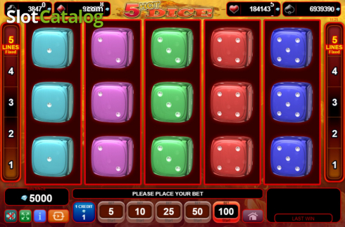 Οθόνη2. 5 Hot Dice Κουλοχέρης