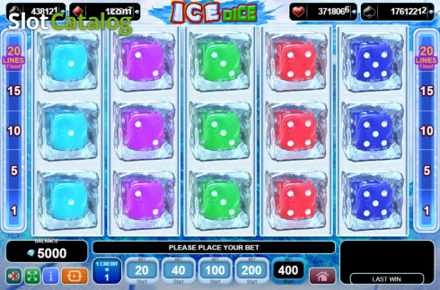 Οθόνη2. Ice Dice Κουλοχέρης