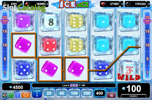 Οθόνη4. Ice Dice Κουλοχέρης