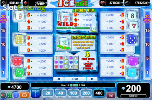 Οθόνη7. Ice Dice Κουλοχέρης