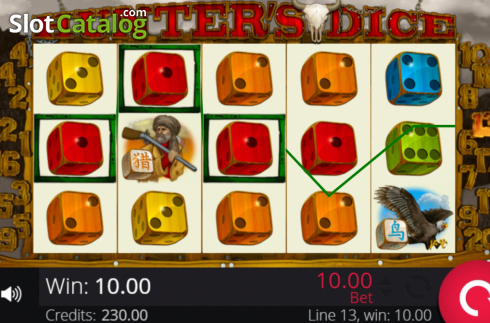 Οθόνη5. Hunter's Dice Κουλοχέρης 