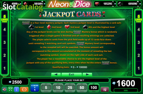 Οθόνη8. Neon Dice (Amusnet) Κουλοχέρης