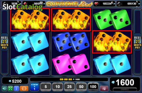 Οθόνη4. Supreme Dice Κουλοχέρης