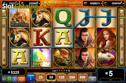 Οθόνη5. Mythical Treasure Κουλοχέρης