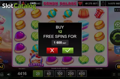Οθόνη6. Candy Palace Κουλοχέρης