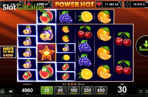 Οθόνη3. Power Hot Megawins Κουλοχέρης 