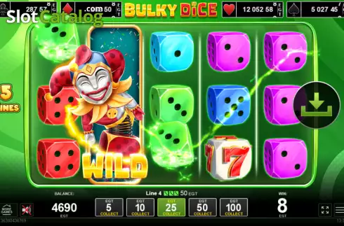 Οθόνη3. Bulky Dice Κουλοχέρης